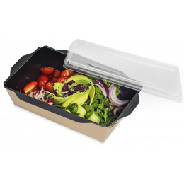Салатник с крышкой OPSALAD 800 мл, черный (1/400)