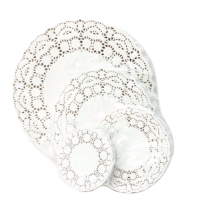 Ажурная салфетка, круглая D=30 см, 250 шт