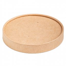 Крышка для контейнера крафт, OSQ Round Bowl 300 / 400 / 500 мл